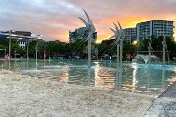 1 week cairns itinerary - cairns lagoon at twilight