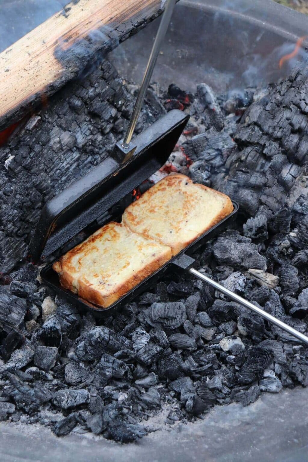 Pie Iron Recipes Camping Food Campfire Savory Sew Life Egg Cooking Meals Scouts Tips Nap Collect Pies Later Cheeseburger Sandwich