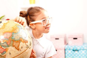 child learning about the world