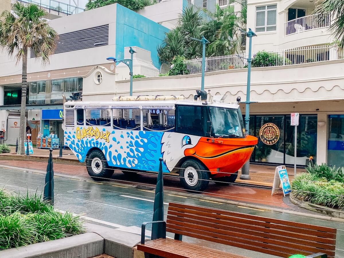 duck bus on gold coast.
