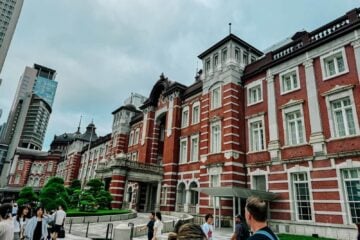 outside of tokyo station.
