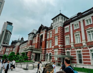 outside of tokyo station.