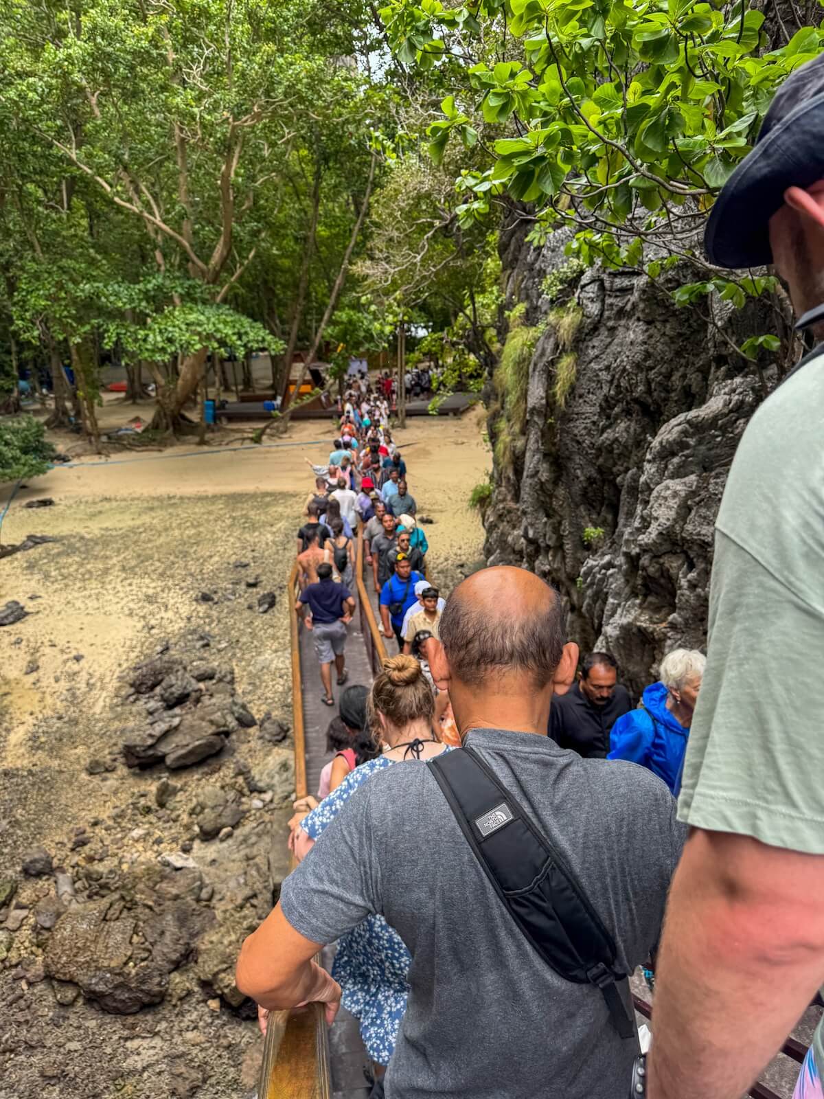 walking path to maya bay.