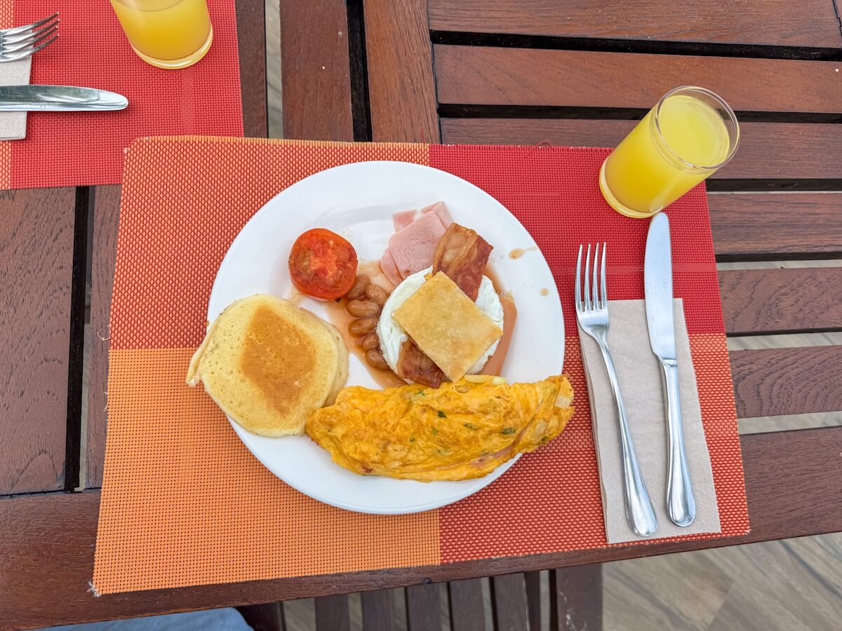 Breakfast at the Atrium restaurant.