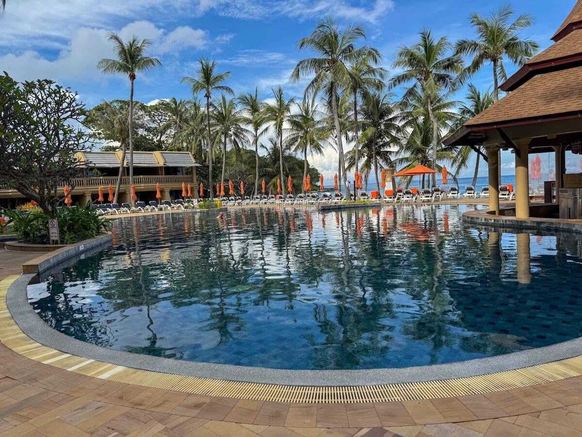swimming pool at beyond kata resort.