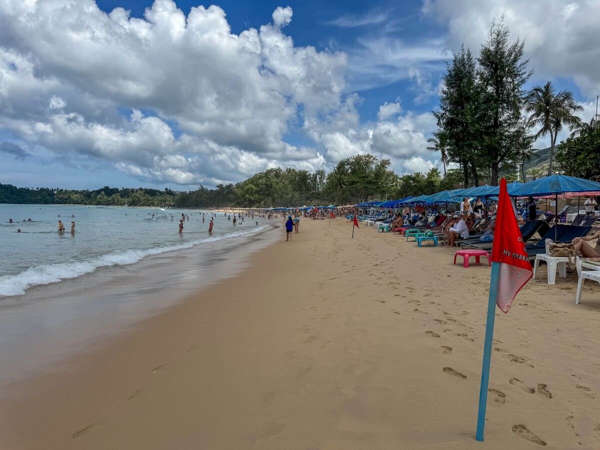 kata beach in phuket.