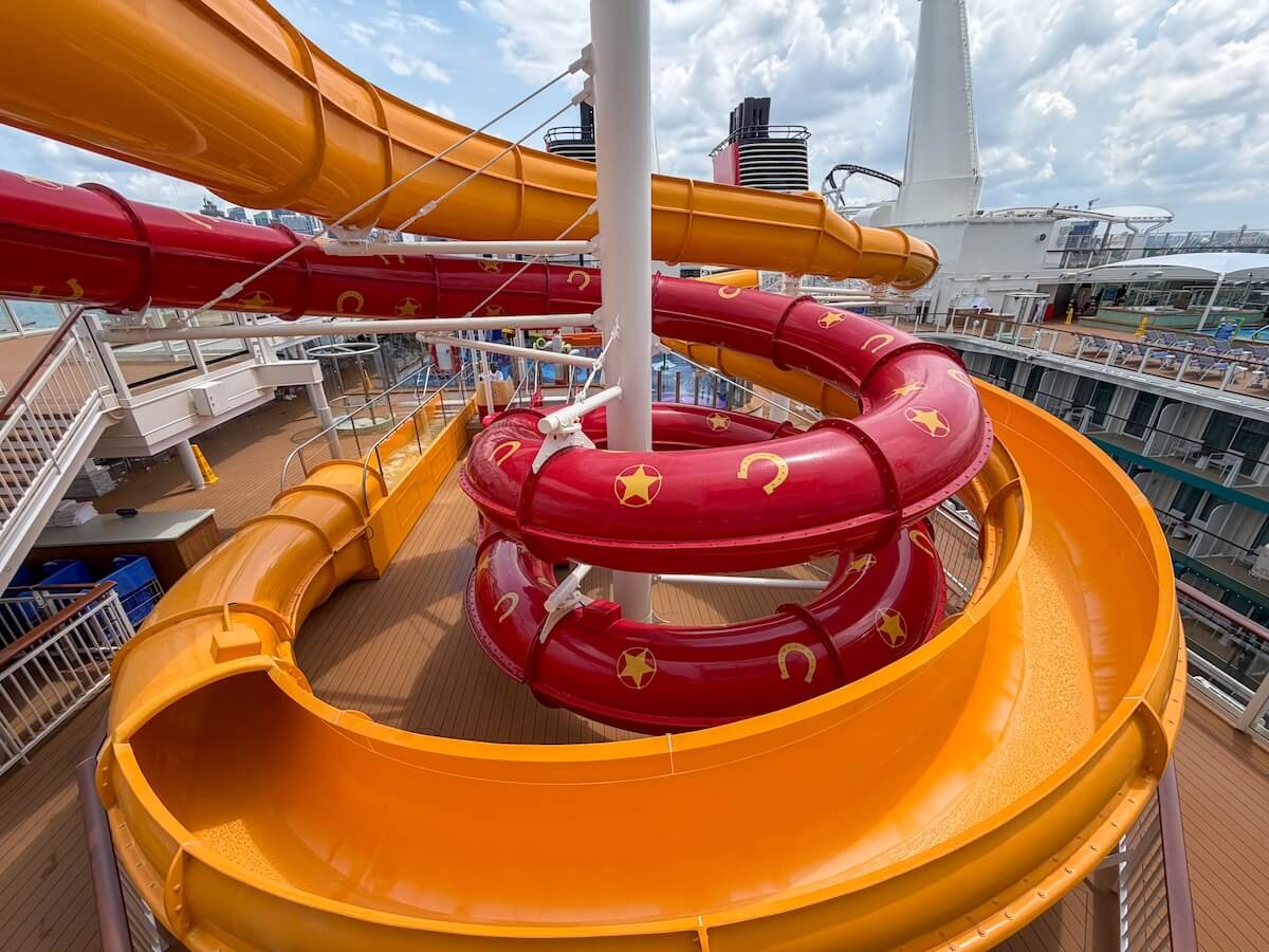 disney adventure waterslides.