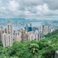 Hong kong skyline.