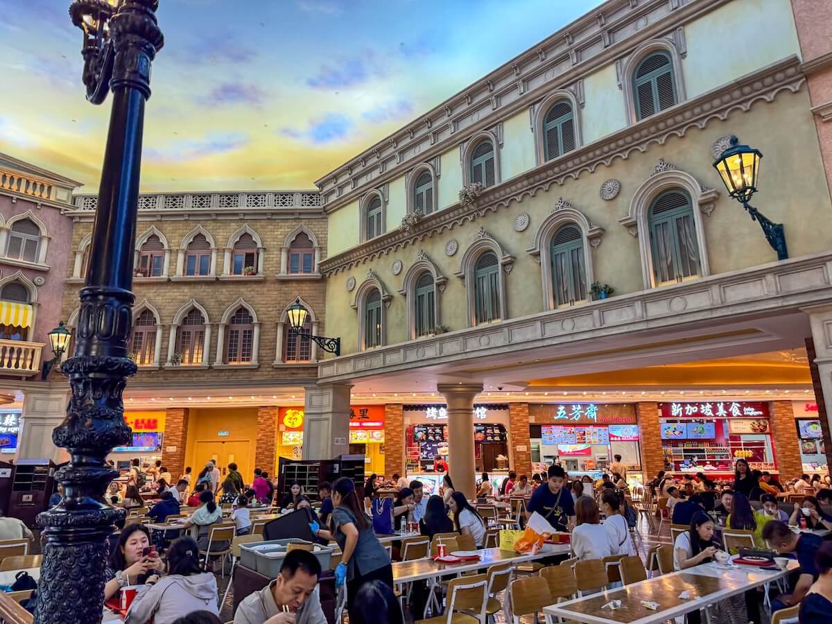 asian food court in the venetian.
