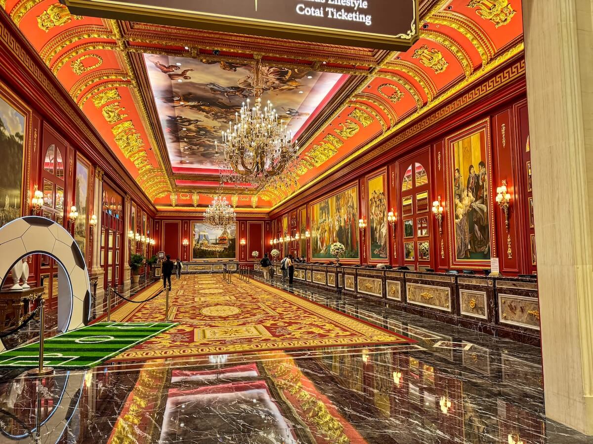 the venetian macau reception area.