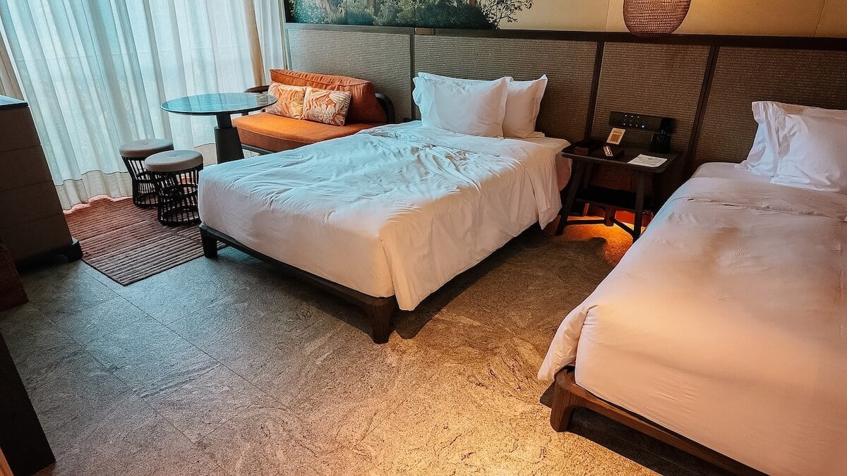 mandai rainforest resort queen double room.
