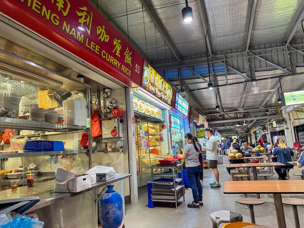 maxwell centre hawker centre in singapore.