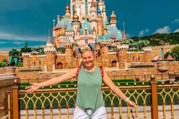 hong kong disneyland castle.