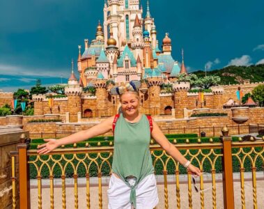 hong kong disneyland castle.