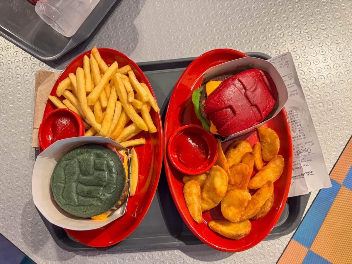 hong kong disneyland marvel burgers.