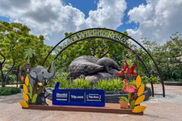 mandai wildlife reserve sign.