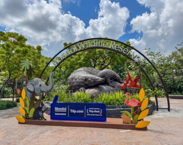 mandai wildlife reserve sign.